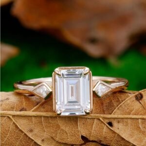 Emerald Cut Moissanites